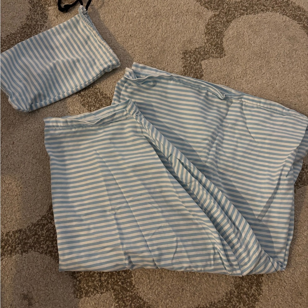 Blue Stripe Nursing Cover